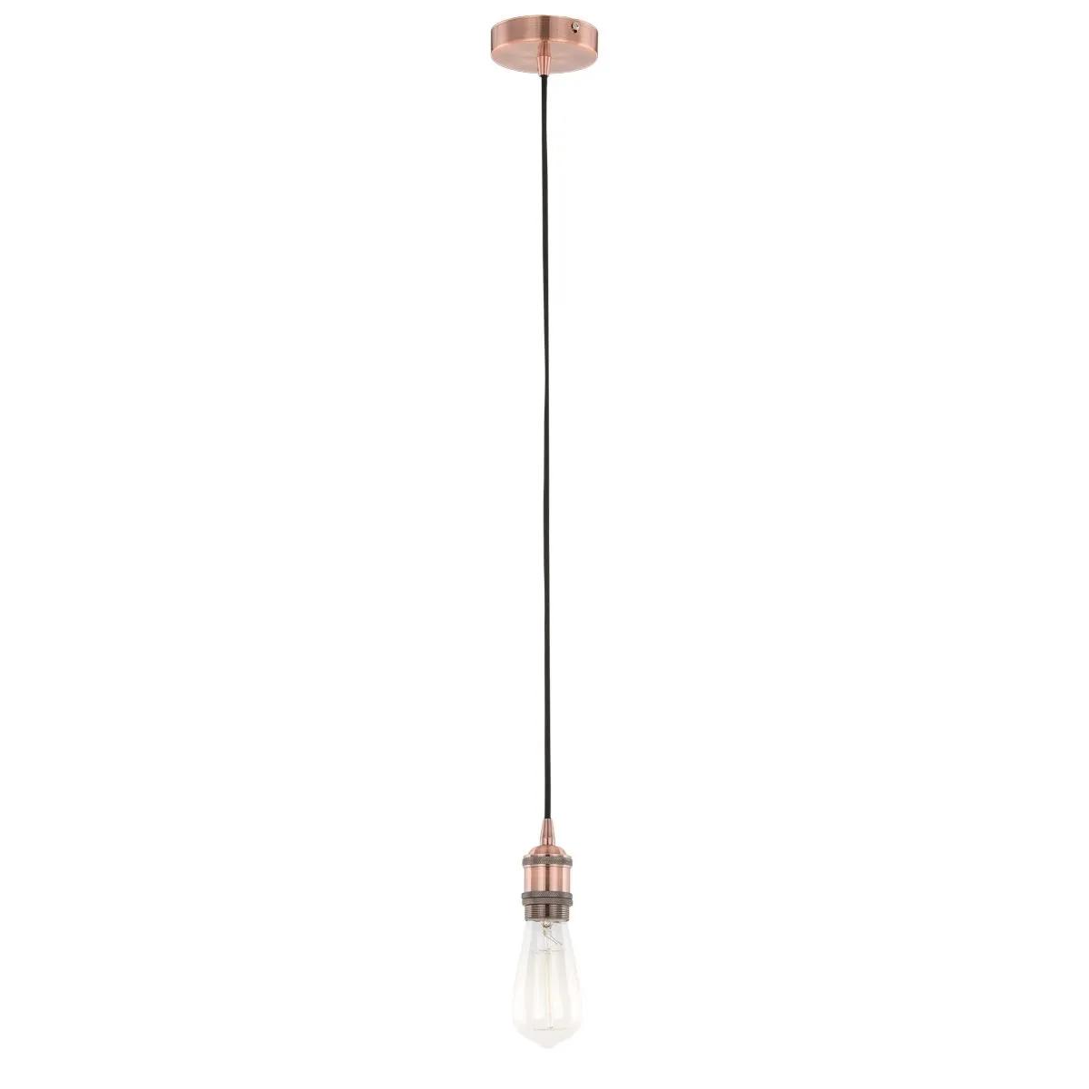 Classo, nowoczesna oprawka wisząca, w kolorze czerwonej miedzi, E27, DS-M-034 RED COPPER